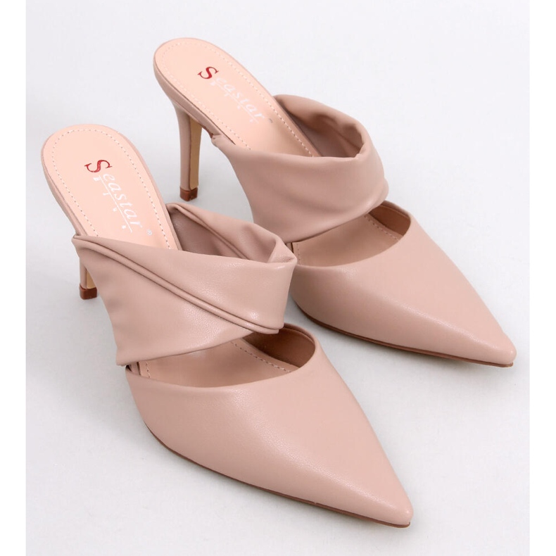 Charisse Khaki tűsarkú szandál bézs 1