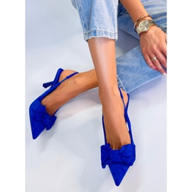PA1 Shirley Blue nyitott sarkú pumpák kék 1