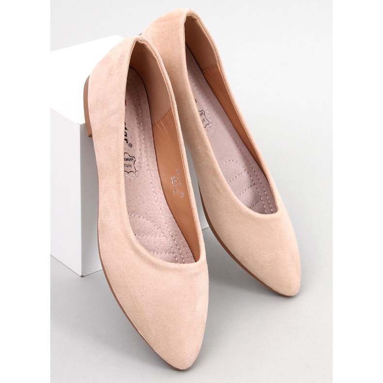 Seastar Keys Bézs bőr talpbetétes balerinák 1