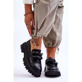 Bőr mokaszin cipők Big Star LL274580 fekete 1