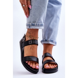 Női lapos szandál Big Star LL274938 fekete 1