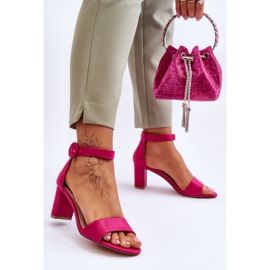Női szandál a fuksja poszton 20SD98-1617 LEXI rózsaszín 2