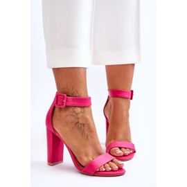 FB2 Georgina Rózsaszín Szandál Sarkúban 1