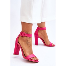 FB2 Georgina Rózsaszín Szandál Sarkúban 2