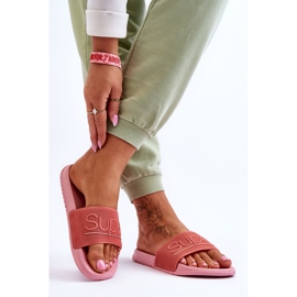 Világos női papucs rózsaszín vidám felirattal 2 Világos női papucs rózsaszín vidám felirattal 2