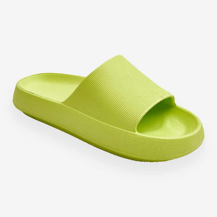 Divatos könnyű papucs Lime Rebel masszív talpon zöld 1 Divatos könnyű papucs Lime Rebel masszív talpon zöld 1