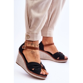 Női ékszandál fekete Daphne 2