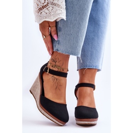 PS1 Női klasszikus ékszandál fekete Malani 1