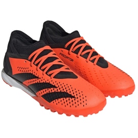 Adidas Predator Accuracy.3 Tf M GW4638 focicipő narancssárga narancs és vörös 1