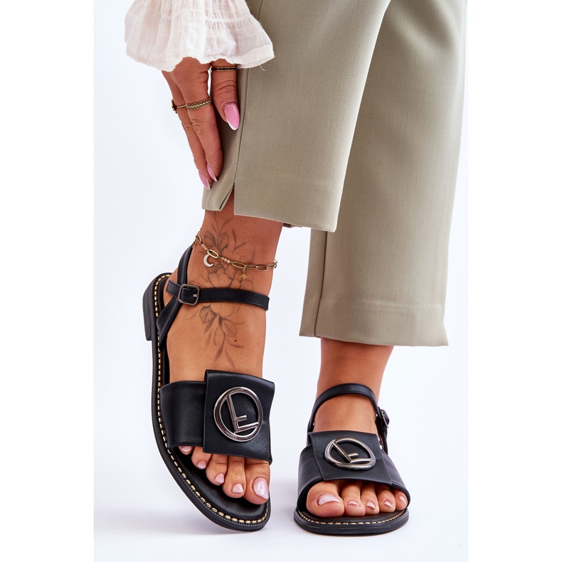 Női klasszikus szandál S.Barski KV-2775-45 Fekete 1