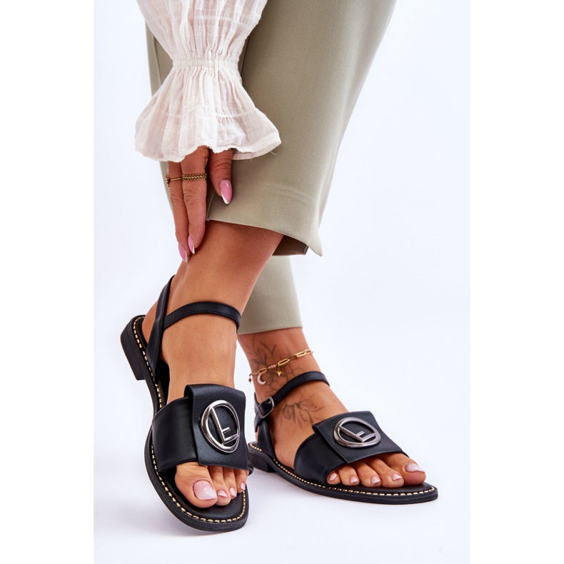 Női klasszikus szandál S.Barski KV-2775-45 Fekete 2