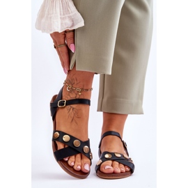 Lapos szandál S.Barski KV-5541-35 Fekete 1