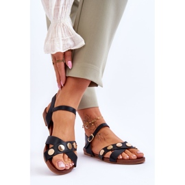 Lapos szandál S.Barski KV-5541-35 Fekete 2