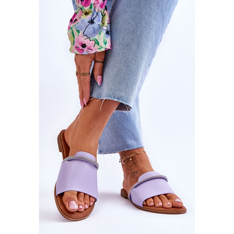 Elegáns lapos sarkú lila termen ibolya 2