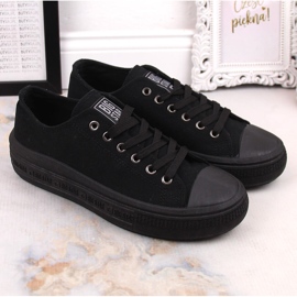 Női tornacipő a platformon fekete Big Star LL274A176 2