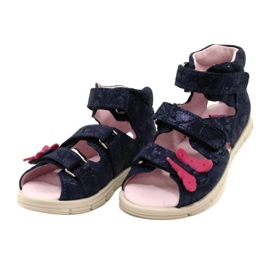 Magas megelőző szandál Mazurek 1291 Butterflies kék 3