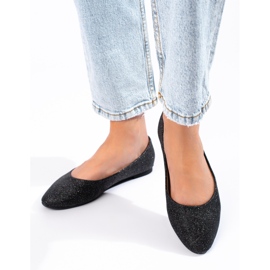 W. Potocki Fekete brokát balerinák a Potockitól 1