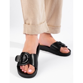 Shelovet fekete csúszkák csattal 1