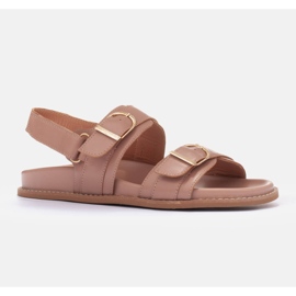 Marco Shoes Csatos szandál bézs 1