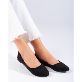 W. Potocki Női velúr klasszikus balerina fekete Potocki 1