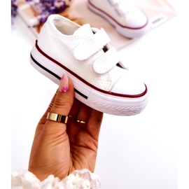 FR1 Gyermek tornacipő fehér Bernie tépőzárral 3