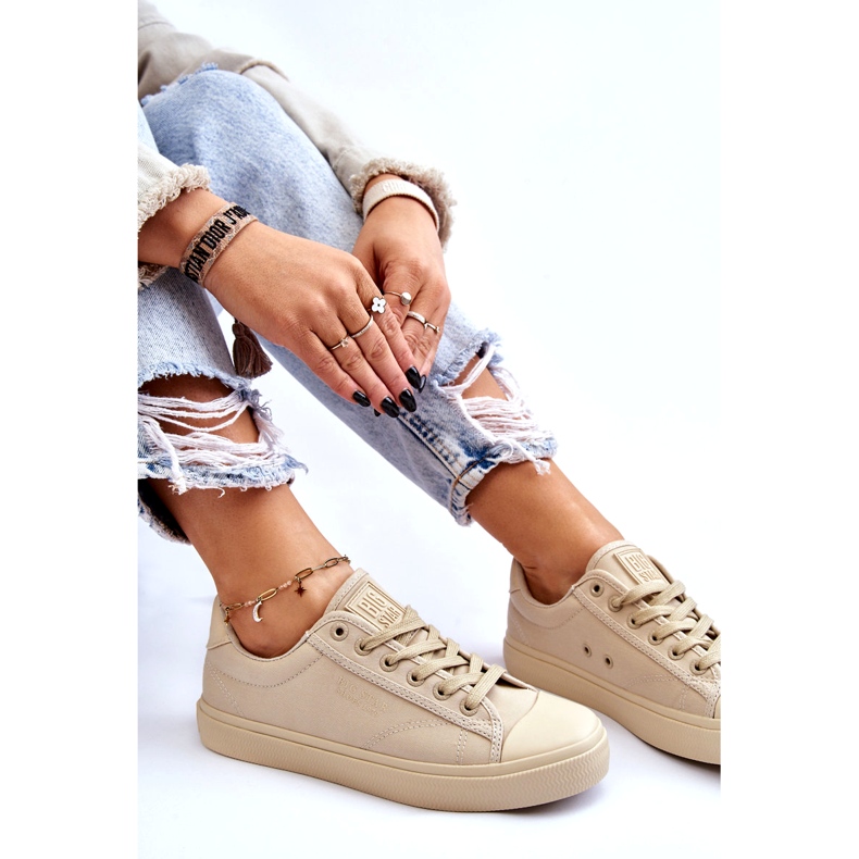 Klasszikus alacsony tornacipő Big Star LL274094 bézs 1