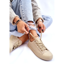 Klasszikus alacsony tornacipő Big Star LL274094 bézs 11