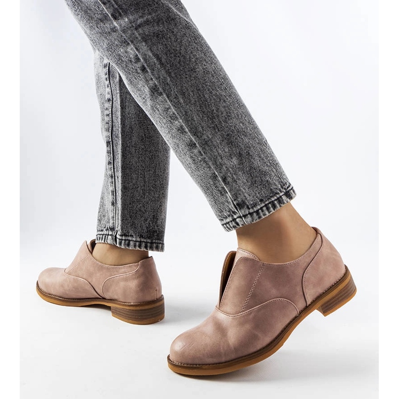 Bézs brogues LS5379 Taupe 1