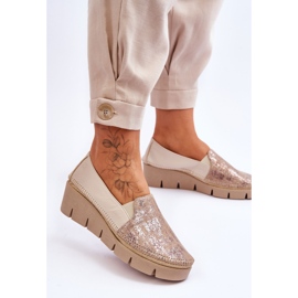Wedge Wedge Sneakers Maciejka 5814A-10 Bézs 2