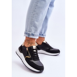 PG1 Női sportcipő fekete Larisa cipzárral 2