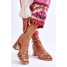 FB2 Divatos Felisa rózsaszín arany magassarkú szandál aranysárga 2 FB2 Divatos Felisa rózsaszín arany magassarkú szandál aranysárga 2