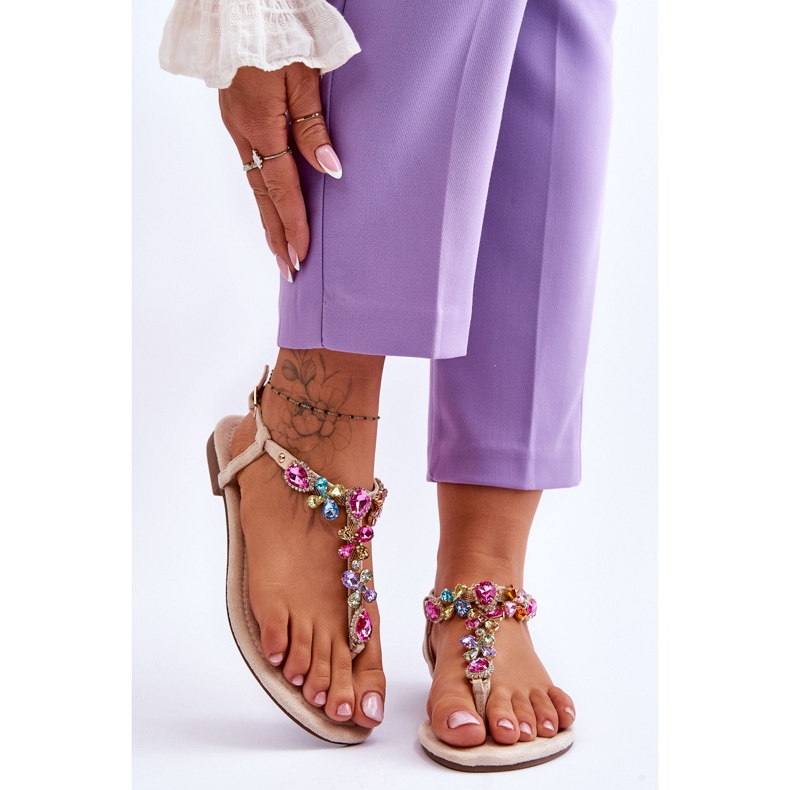 Velúr papucsok Stones Bézs France 1