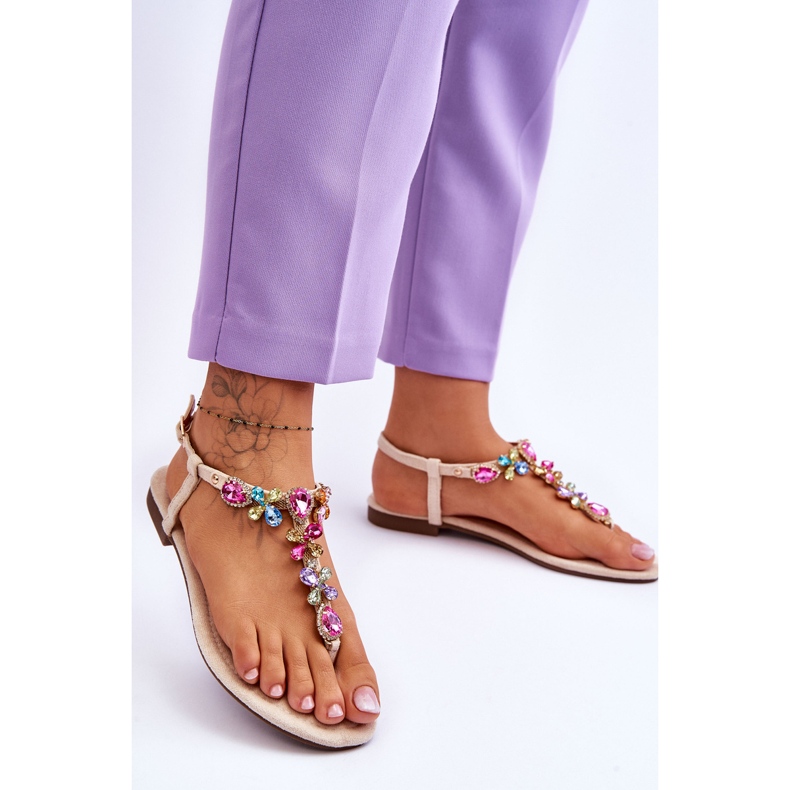 Velúr papucsok Stones Bézs France 2