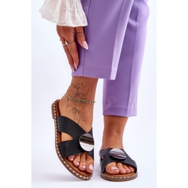 Vinceza Női fekete Kenley lapos sarkú cipő 1