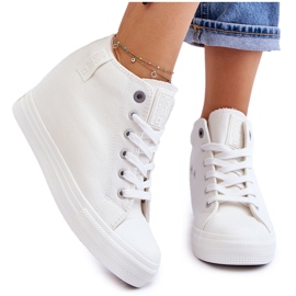 Hidden Wedge High Sneakers Big Star LL274035 fehér 6