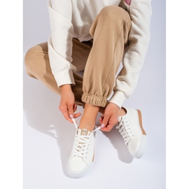 Shelovet fehér klasszikus sportcipő 2