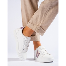 Shelovet fehér klasszikus sportcipő 2