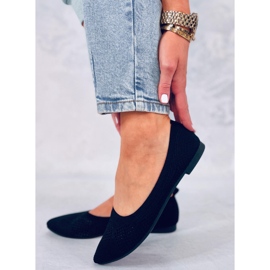 Forlani Black áttört balerinák fekete 2