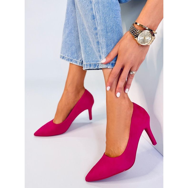 Klasszikus női pumpák Eurielle Fuchsia rózsaszín 2 Klasszikus női pumpák Eurielle Fuchsia rózsaszín 2
