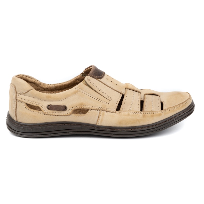 Polbut Férfi áttört cipő 06 nyári bézs színben 1