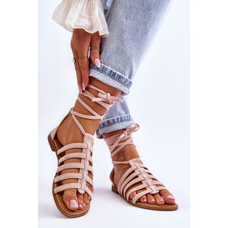 FC3 Női velúr római szandál bézs Semper 2