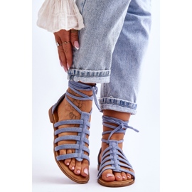 FC3 Női római velúr szandál, kék Semper 1 FC3 Női római velúr szandál, kék Semper 1