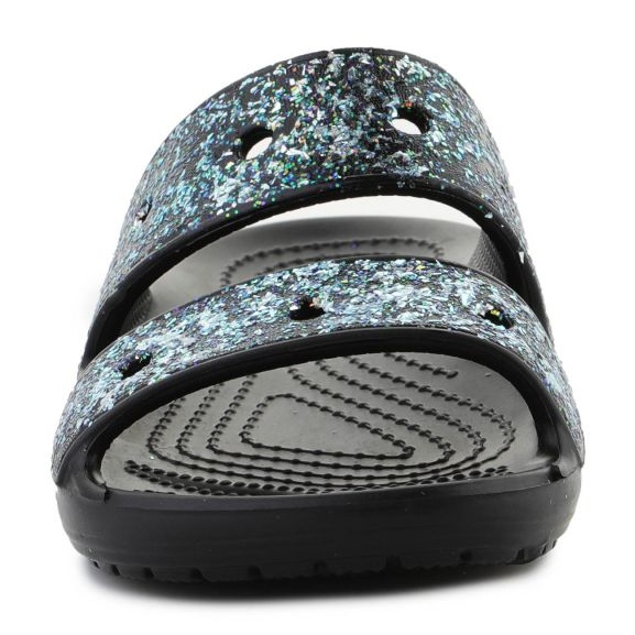 Crocs Classic Glitter szandál 207788-0C4 papucs fekete 1
