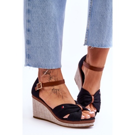 PS1 Női szandál fonott éken Fekete Judith 1