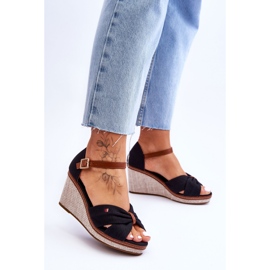 PS1 Női szandál fonott éken Fekete Judith 2