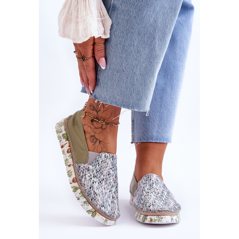 Női bőrcipő Maciejka 03512-51 zöld 1