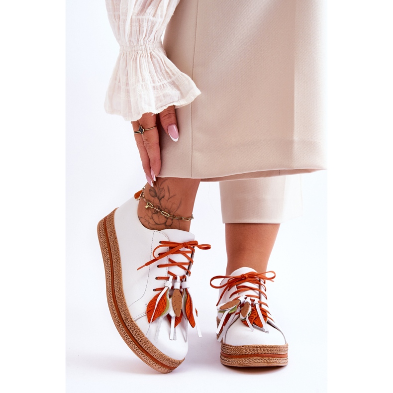 Bőr Cipő Maciejka 04550-11 Fehér 1