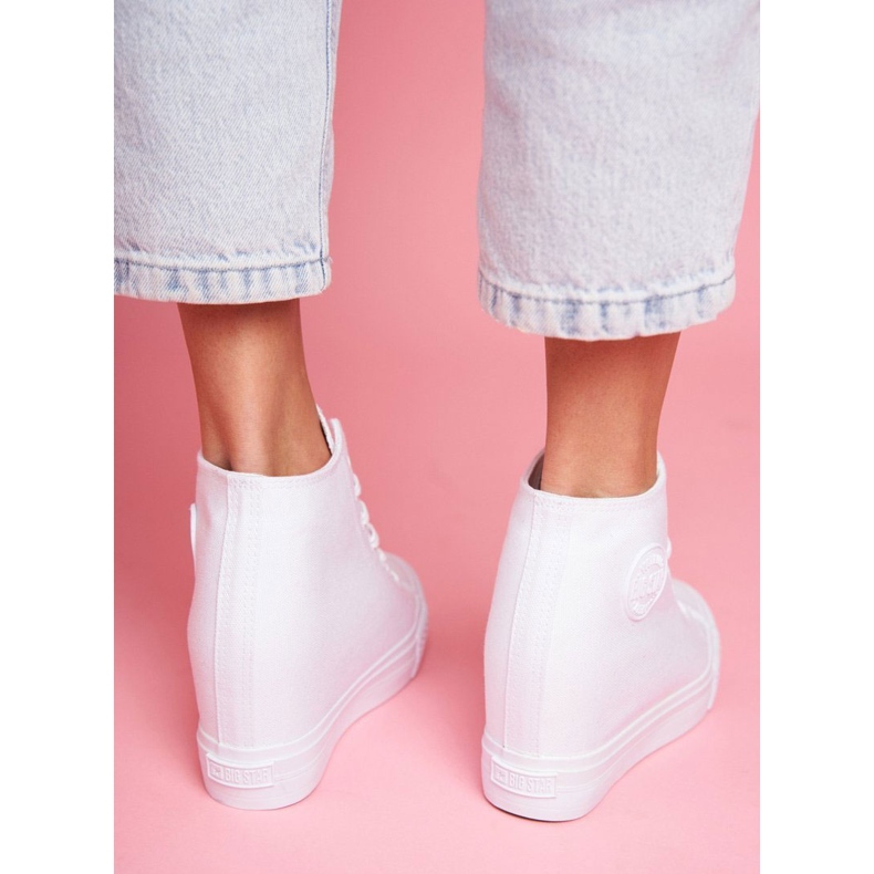 Női cipők Big Star White FF274A192 fehér 2