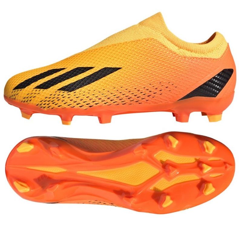 Adidas X Speedportal.3 Ll Fg Jr GZ5060 futballcipő narancssárga narancs és vörös 1