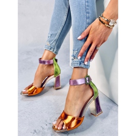 Geometrikus sarkú szandál a Marshmello Orange-tól narancs 1